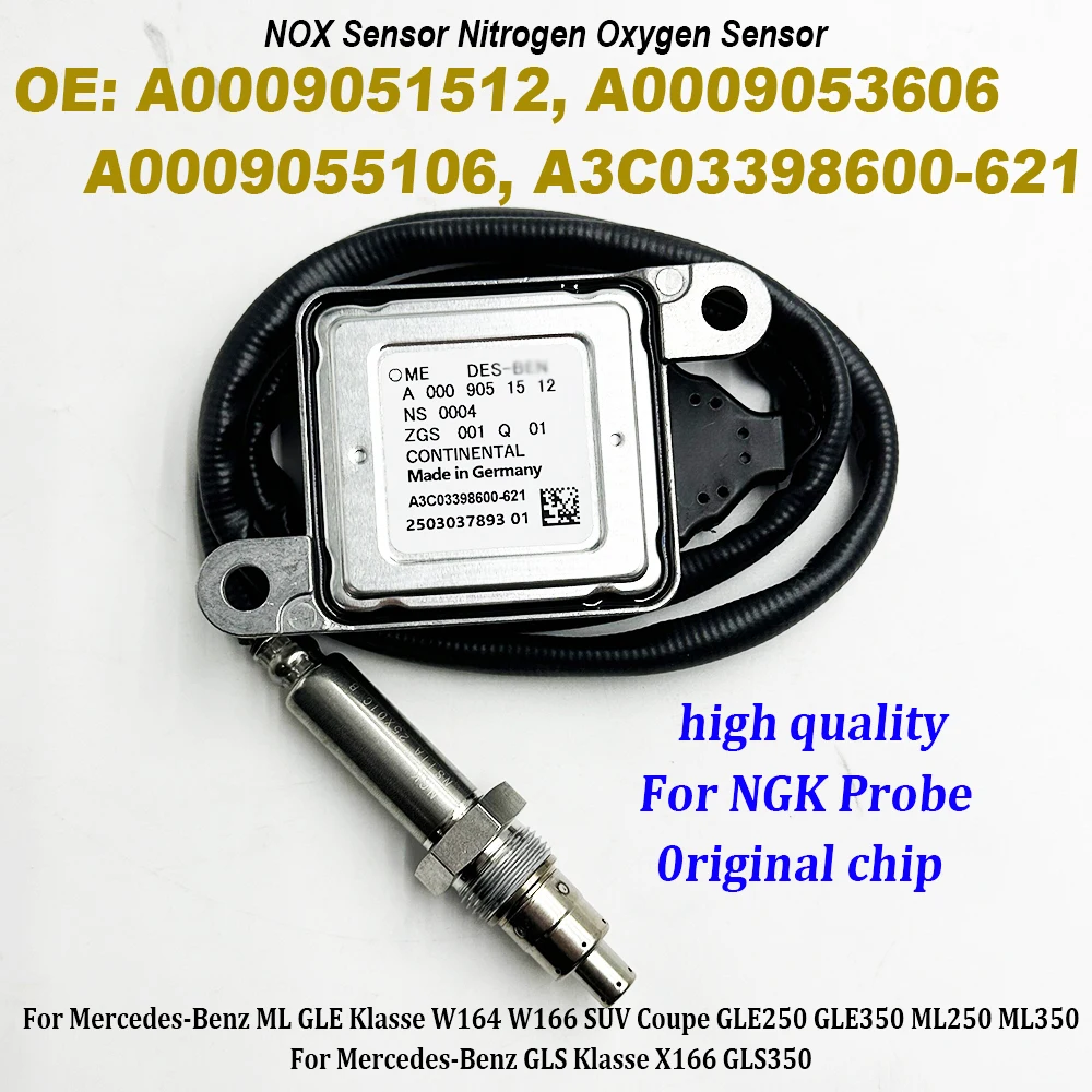 

For NGK Probe A0009051512 A0009053606 Nox Sensor For Mercedes-Benz C Klasse W205 Saloon Sedan C180d C200d C220d C250d BlueTEC