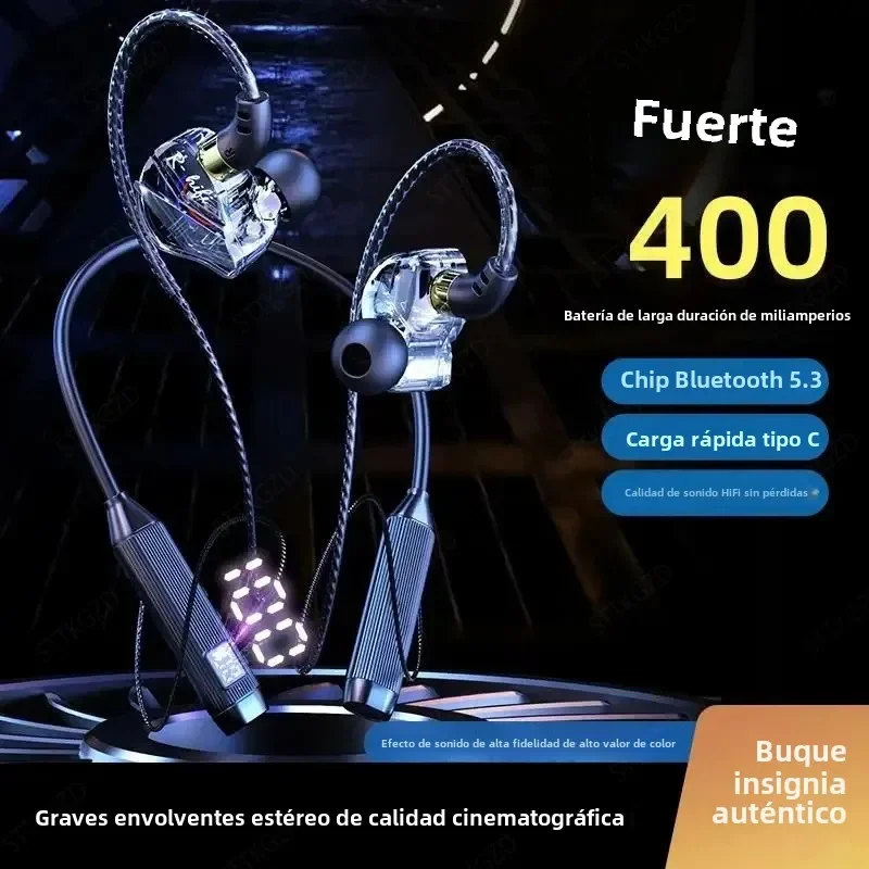 

New High Quality Headset Sport Wireless Bluetooth Headphones Neckband Earphone In Ear Monitor With Mic Long Battery Auriculares