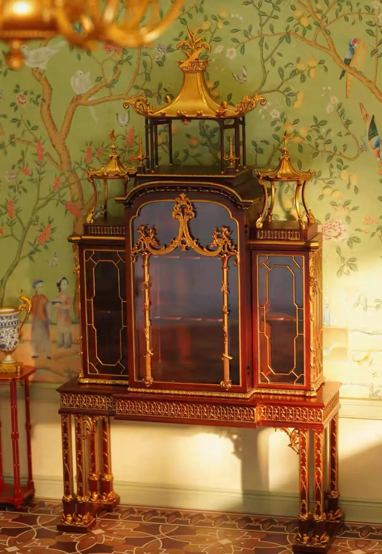 1/6 DollHouse Decoration Rococo & Chinese-style Furniture Set Bjd Doll Miniature Tableware Wine Cabinet Angel Candlestick Model