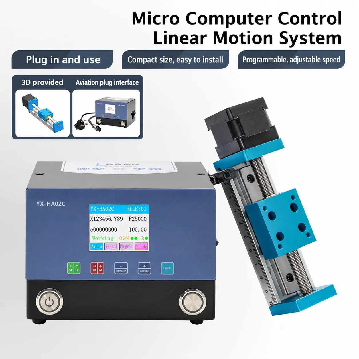 Micro Linear Module Slide Table SWT35 Stepper Integrated Drive Aluminum Alloy