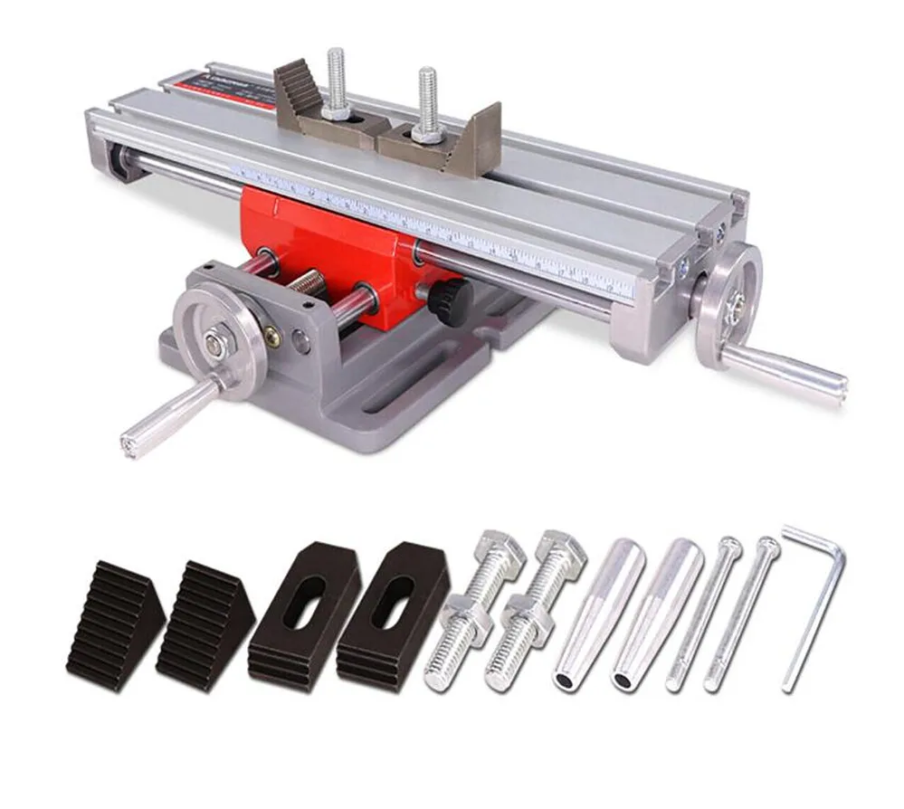 X Y Axis Mini Bench Cross Slide ViseTable Milling Drilling Tool Fixture Worktable CNC Mill Part