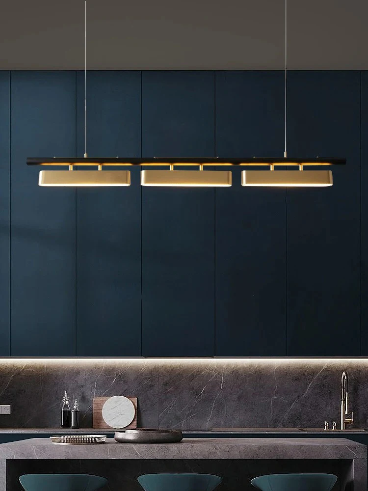 

Modern Creative Black Gold Combination Pendant Light Nordic Style For Coffee Shop Bar Kitchen Island Art Lighting