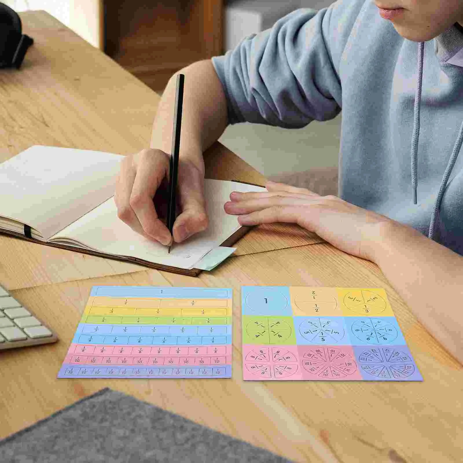 Magnetic Matemática Manipulatives Fração Puzzle Educacional, Ensinar Aids Azulejos