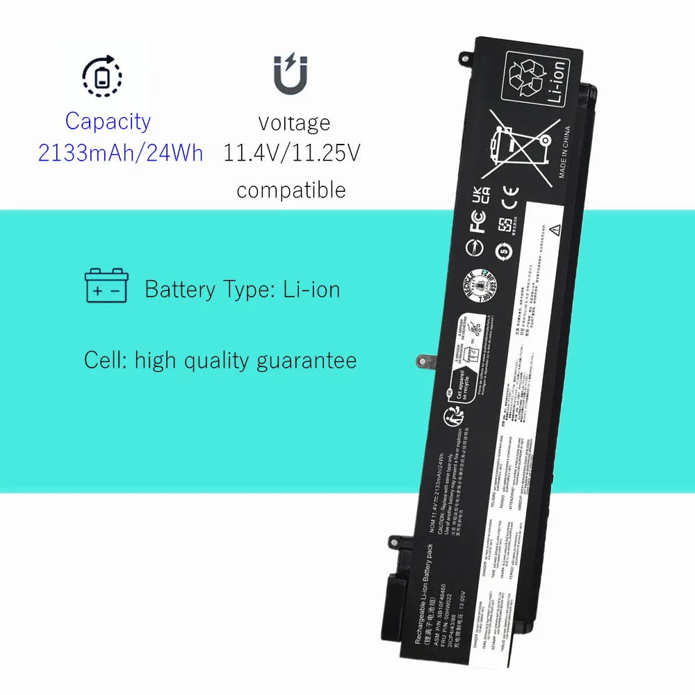 레노버 씽크패드 T460s T470s 시리즈용 노트북 배터리 01AV405 00HW022 (00HW038, 00HW025, 01AV406, 00HW024, 01AV407, 00HW023 호환)