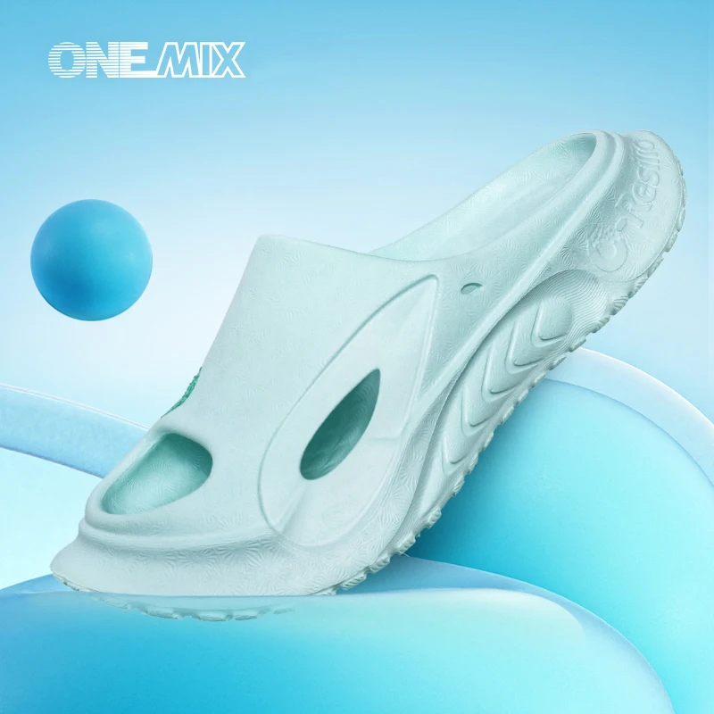 

ONEMIX 2024 Summer Slippers Flip Flops for Women Beach Shoe Men Slippers White Non-slip Bathroom Slides Indoor Lover Slippers