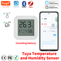 Tuya Temperature Humidity Sensor Mini LCD Digital Display Compatible with Bluetooth APP Remote Control Thermometer Hygrometer