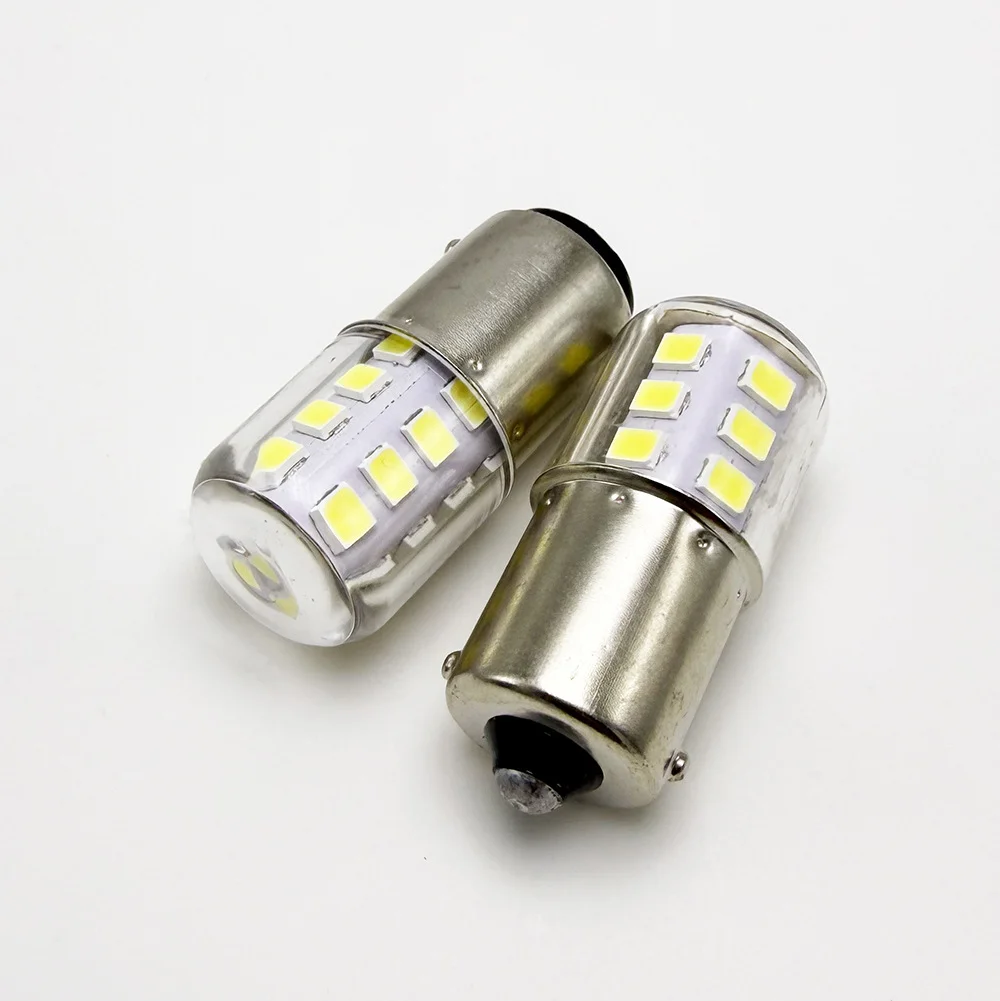 2PCS BA15D BA15S LED Bulbs Light ACDC12-24V 3W Warm Cold White Car Boat Navigation Ship Signal Light Bulb White Car Accessories