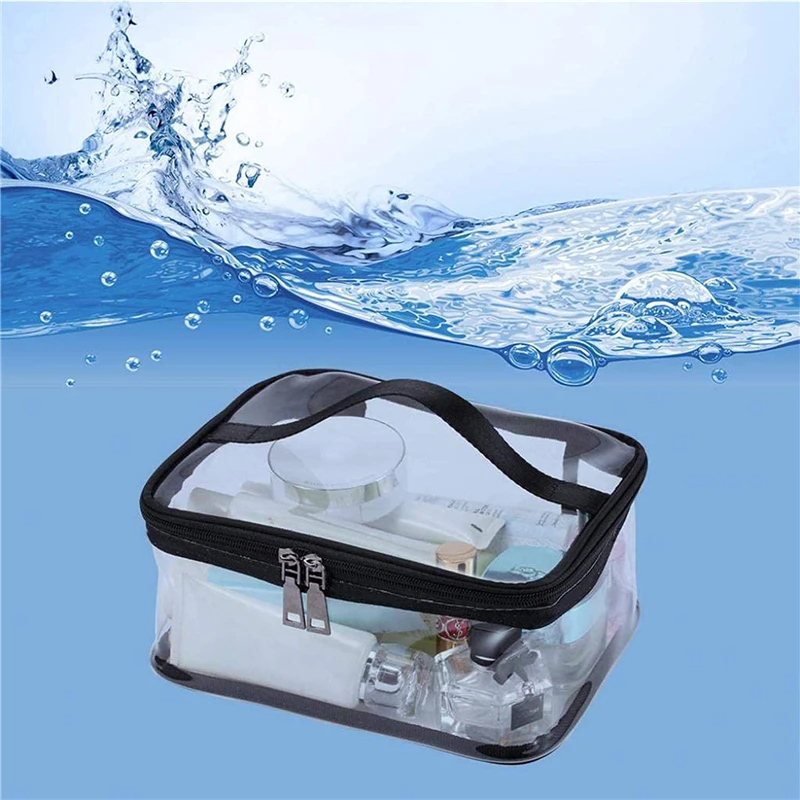 Thickened Makeup Bags Transparent Handheld Travel PVC Wash Bags Waterproof Storage Bags Toiletries Storage Bag