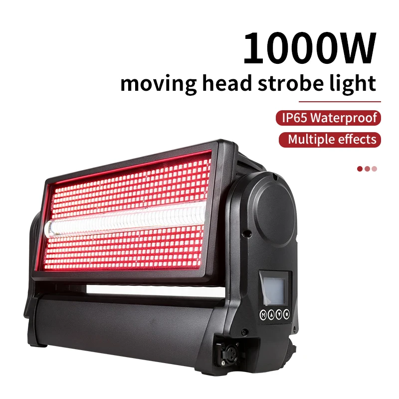 RGB 3in1 1000W LED DMX Waterproof Moving Head Light for DJ Wall Washer Outdoor Performance Stage Lighting