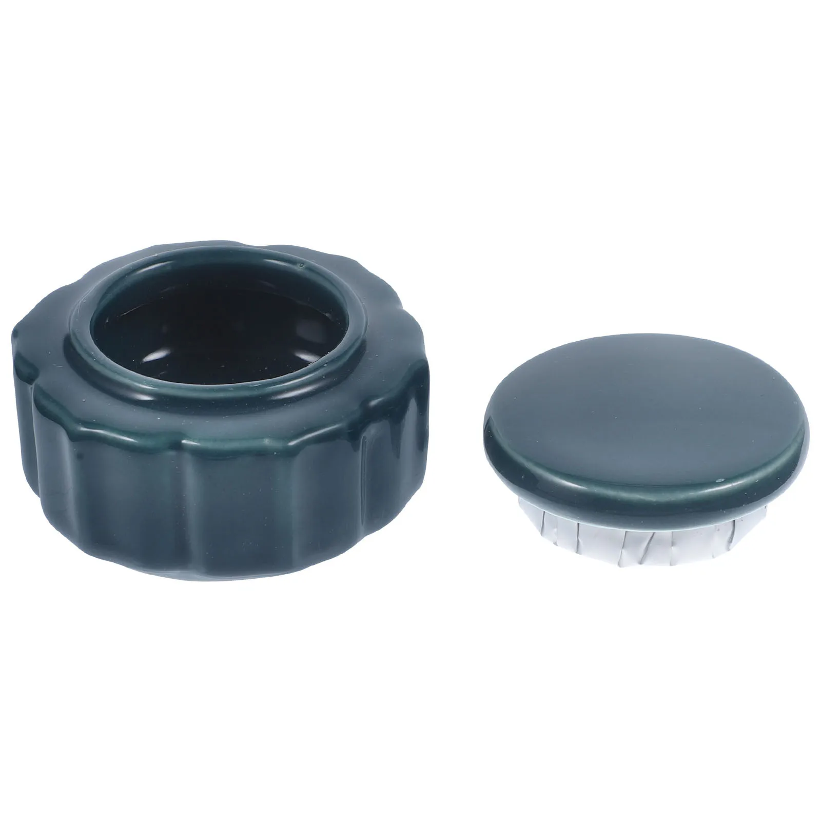 

Mini Ceramic Jar Retro Multipurpose Porcelain Storage Container for Tea Powder Creams Loose Powder Containers