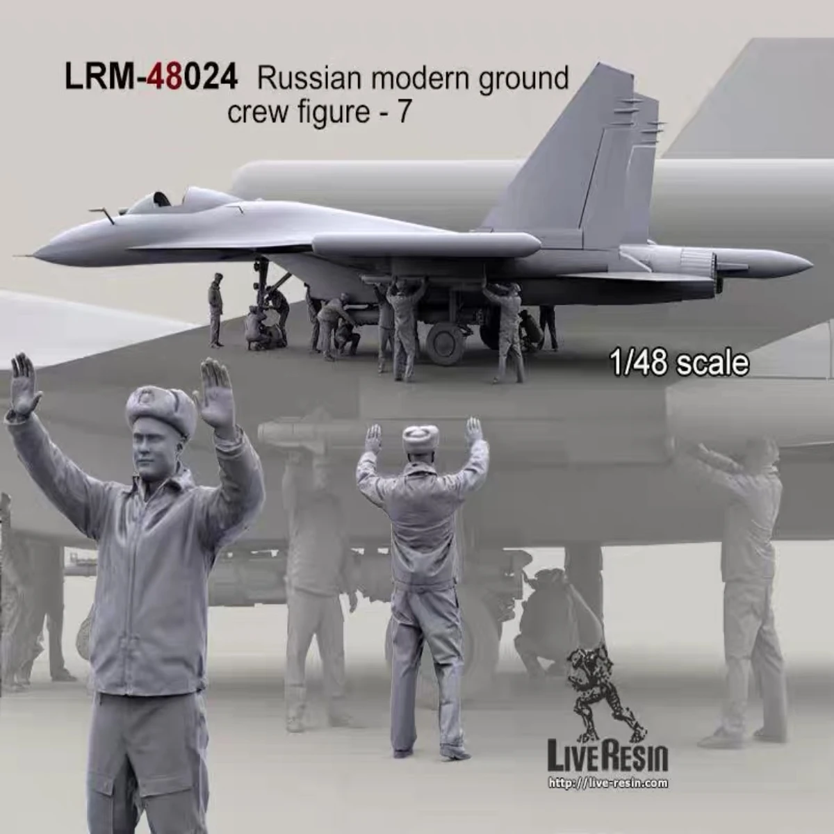 1/48 Resin Figure unpainted model kit, Russian Air Force aero-mechanical technician, unassembled and unpainted GK