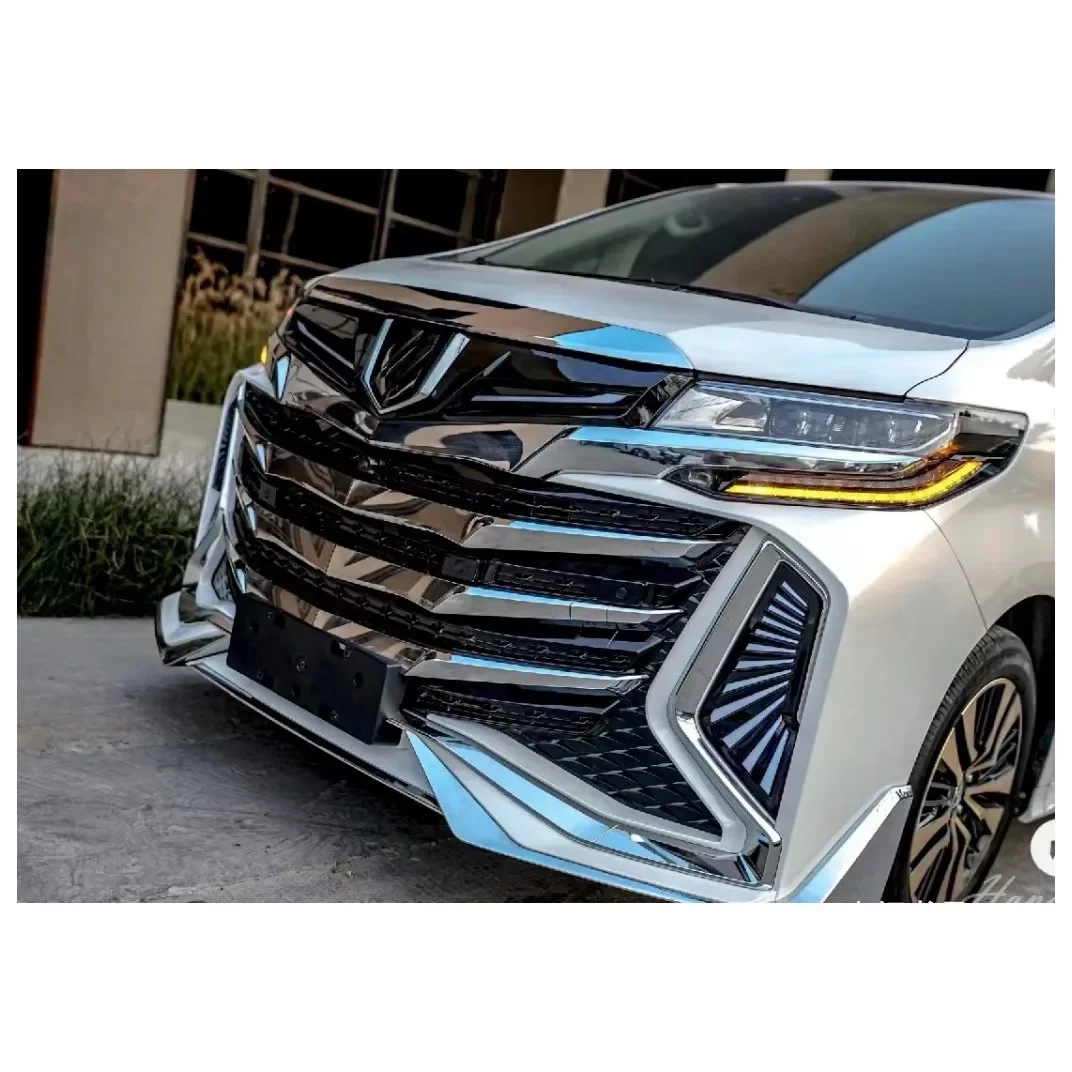 

Hot selling car parts to Alphard Century Hawk Black Chrome Electroplating Grill Kits For 2019-On Anh30 Facelift