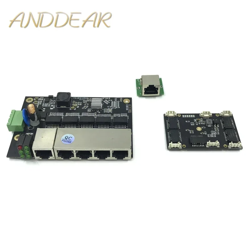 Unmanaged 3/5port 10/100M industrial Ethernet switch module  PCBA board OEM Auto-sensing Ports PCBA board OEM Motherboard