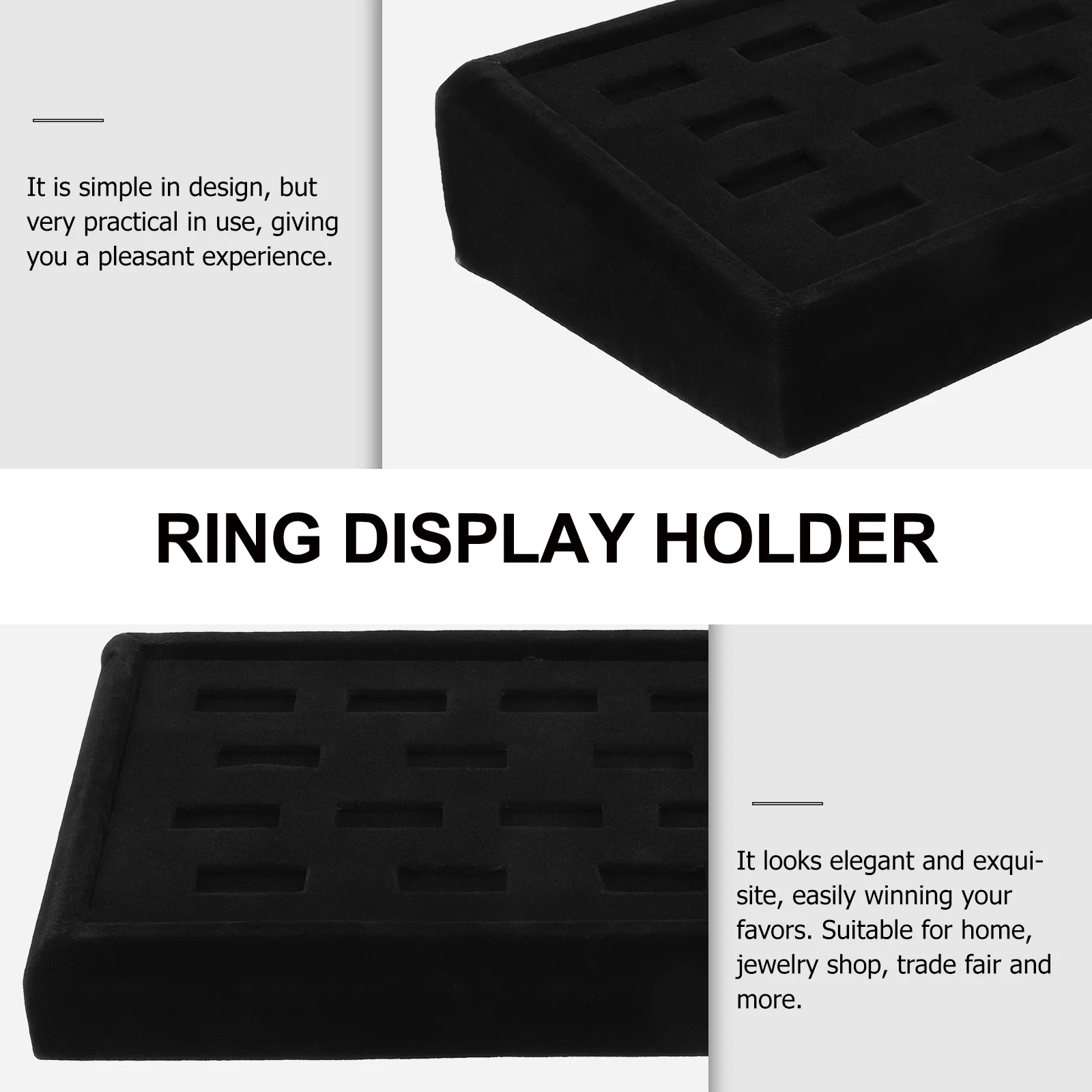 منظم المجوهرات عرض حالة تخزين حلقة عرض حامل حلقة حامل عرض مجوهرات المنظم استخدام القضية