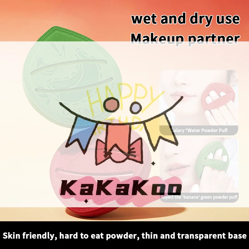 1 PCS Creative Foundation Powder Puff Super Soft Air Cushion Makeup Blender Sponge Wet And Dry Dual Use Cosmetic Applicator