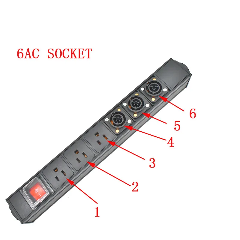 STRIDER RUI NAC3FPX NAC3MPX PDU Power Strips Schuko Powerlink box 3P Aviation powercon plug SOCKET