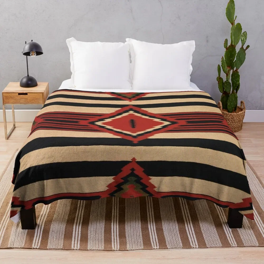 

Navajo Textile / Native American Weaving pattern 14 Throw Blanket Fade Resistant Durable Throw Blanket