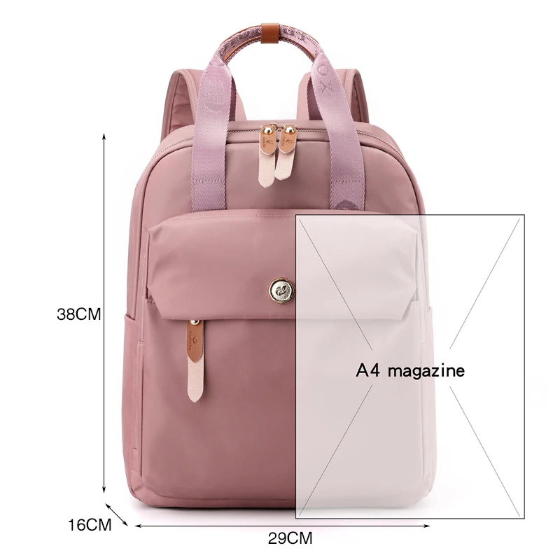 Waterproof Nylon Backpacks Women Fashion Travel Knapsack Large Capacity School Backpack for Teenage Girl Laptop Bagpack Female