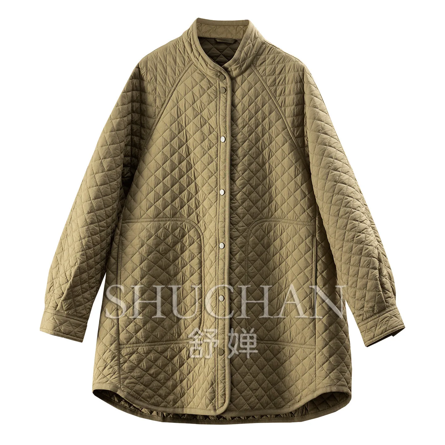 High-quality Filled 100 Wool Rhombus Cotton Jacket Women's E374 Women Jackets Winter Coat