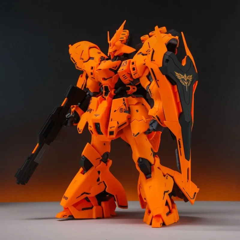 【منتج جديد】STAR RG 1/144 Orange Sazabi MSN-04 مجموعة أطقم منمذجة شخصيات الحركة مع شارات لعبة مجسمة بلاستيكية قابلة للجمع هدية #3