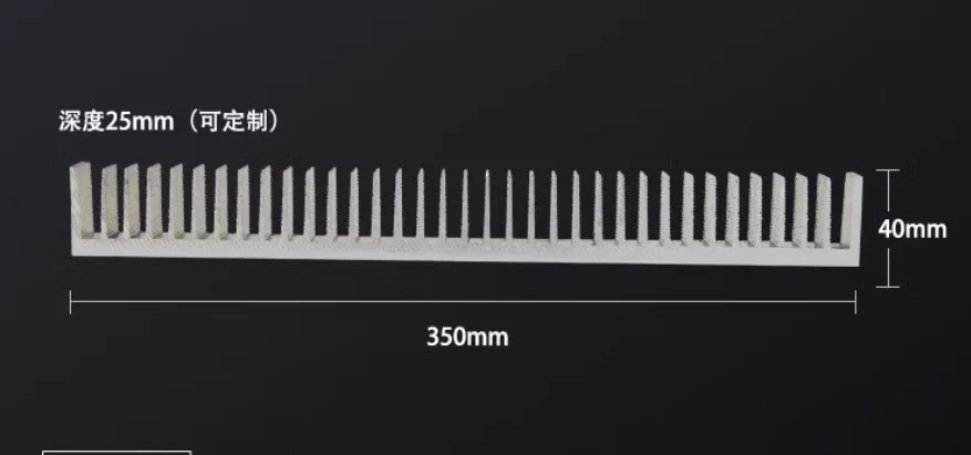 Aluminum profile heat sink width 350mm high 40mm electronic heat sink high power radiator 350*40*100mm heatsink