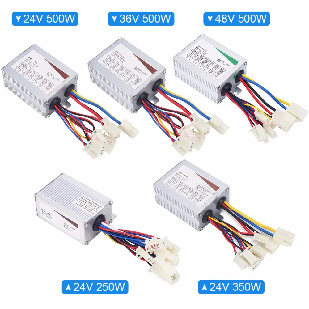 Electric Bike  Brushed Motor Controller Box 24V 36V 48V 20W 30W 00W for Electric  Scooter Tricycle E-bike Accessory