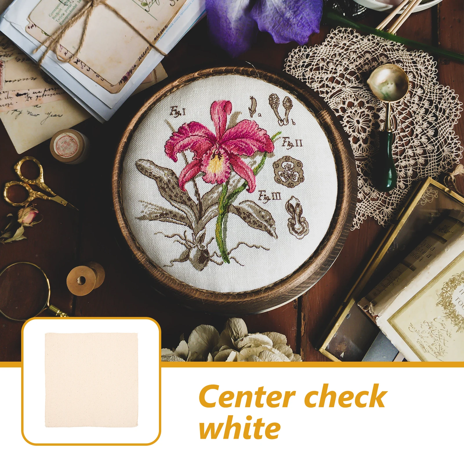 

5 Sheets Polyester Cotton Cross Stitch Fabric Embroidery Gridding Cloth Portable DIY Needlework Garments Crafts