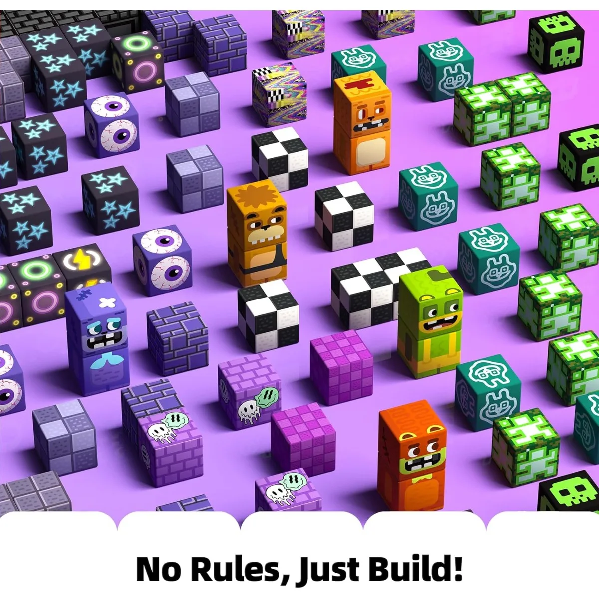 جديد اللبنات المغناطيسية المغناطيس مكعب بكسل نمط لعبة الطوب صندوق تخزين غطاء يمكن أن تحمل أرقام الجذعية اللعب صبي فتاة الأطفال هدية