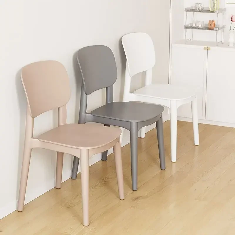 

Thickened plastic dining chair, modern minimalist backrest chair, household Nordic dining table and chair plastic chair