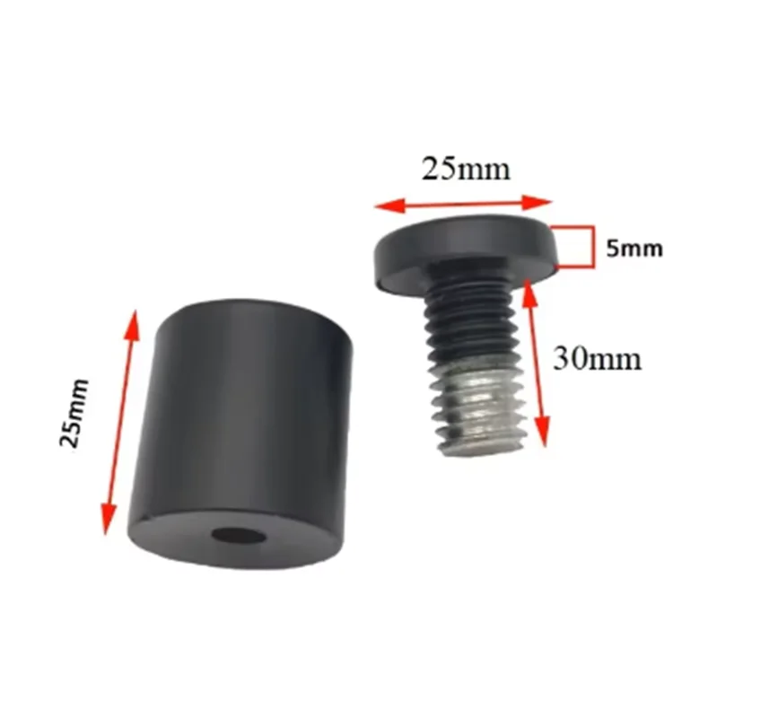 125 supports de fixation noirs personnalisés