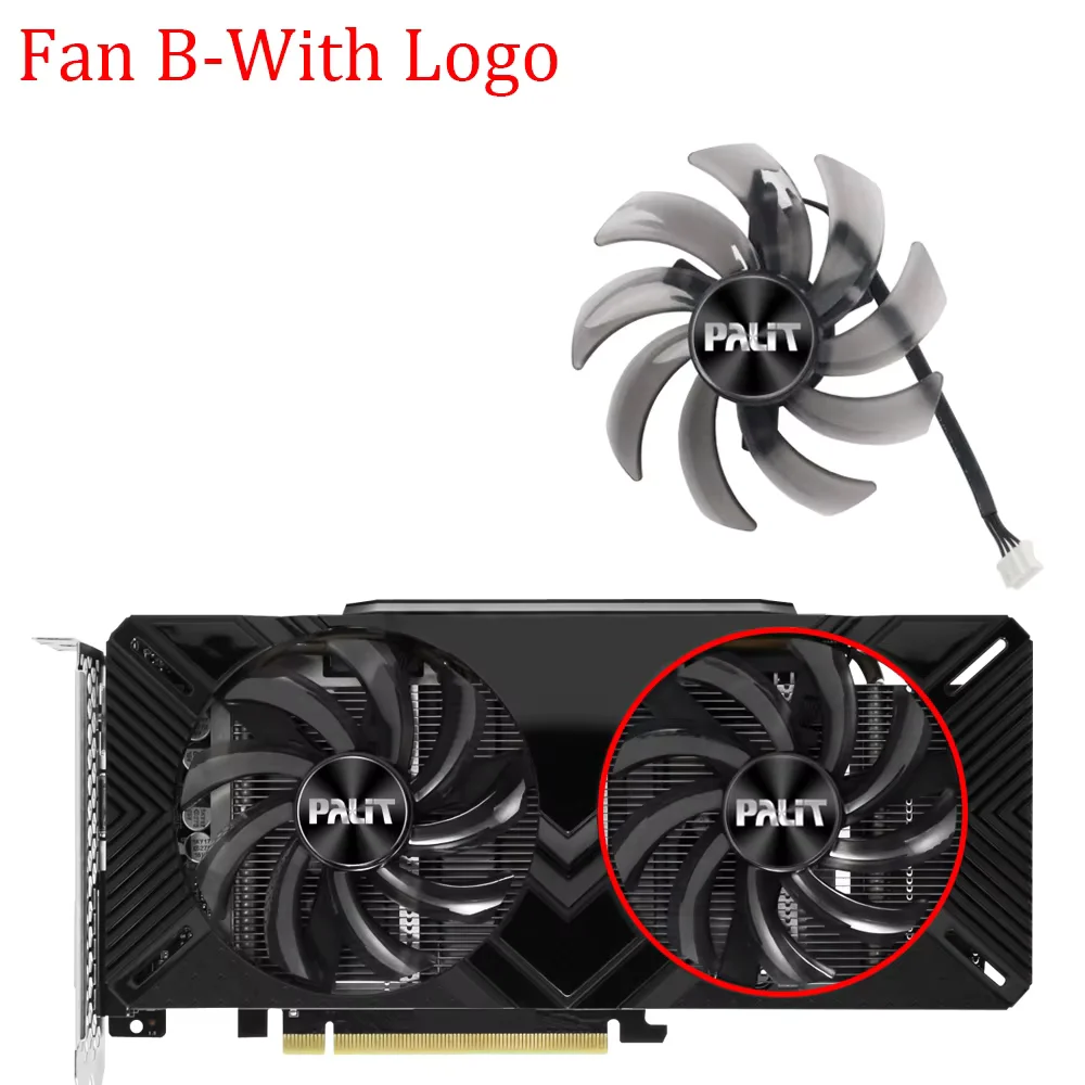 ビデオカードファンpalitためのgeforce gtx 1660 1660Ti rtx 2060 2070
