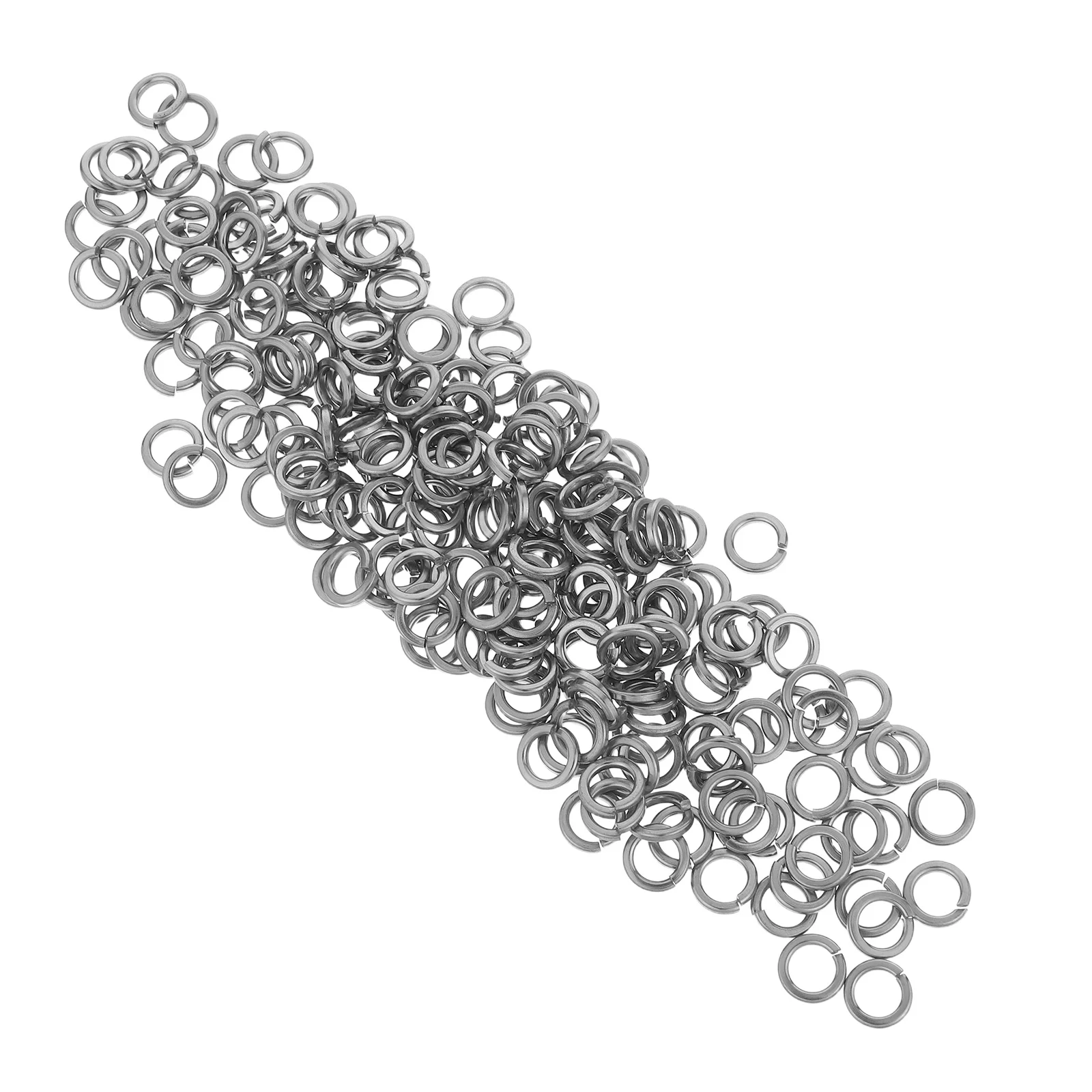 200 قطعة الفولاذ المقاوم للصدأ الربيع غسالة قفل مسطح غسالات للأثاث السباكة إصلاح المعادن جولة شقة غسالة الفواصل