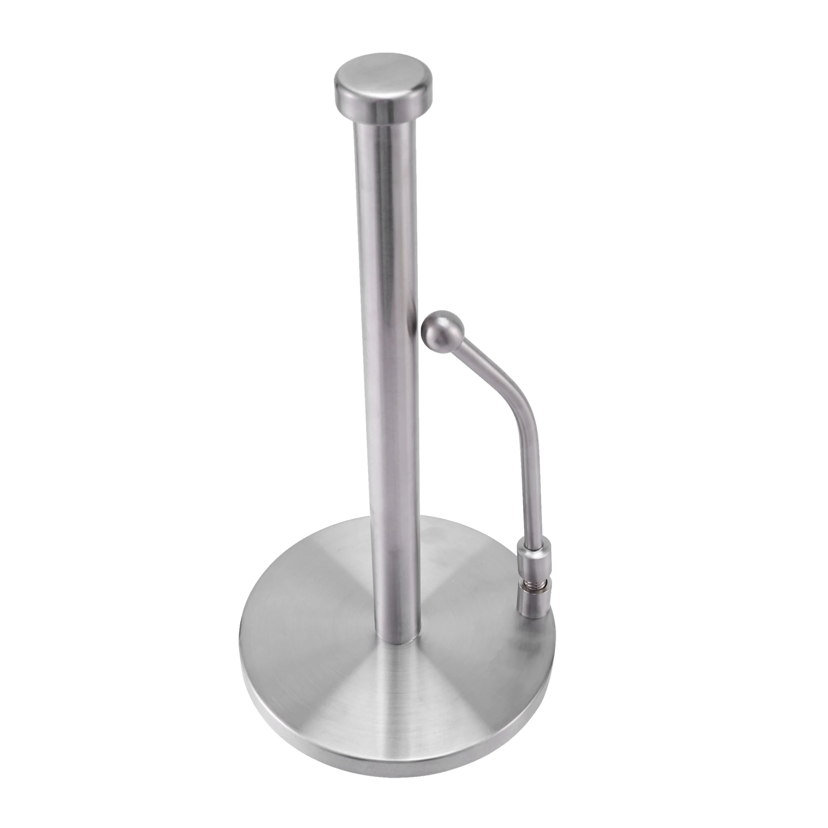 Paper Towel Holder Stainless Steel Standing Tissue Holder One-Handed Tear Perfect Modern Design for Kitchen Keeps Kitchens Co