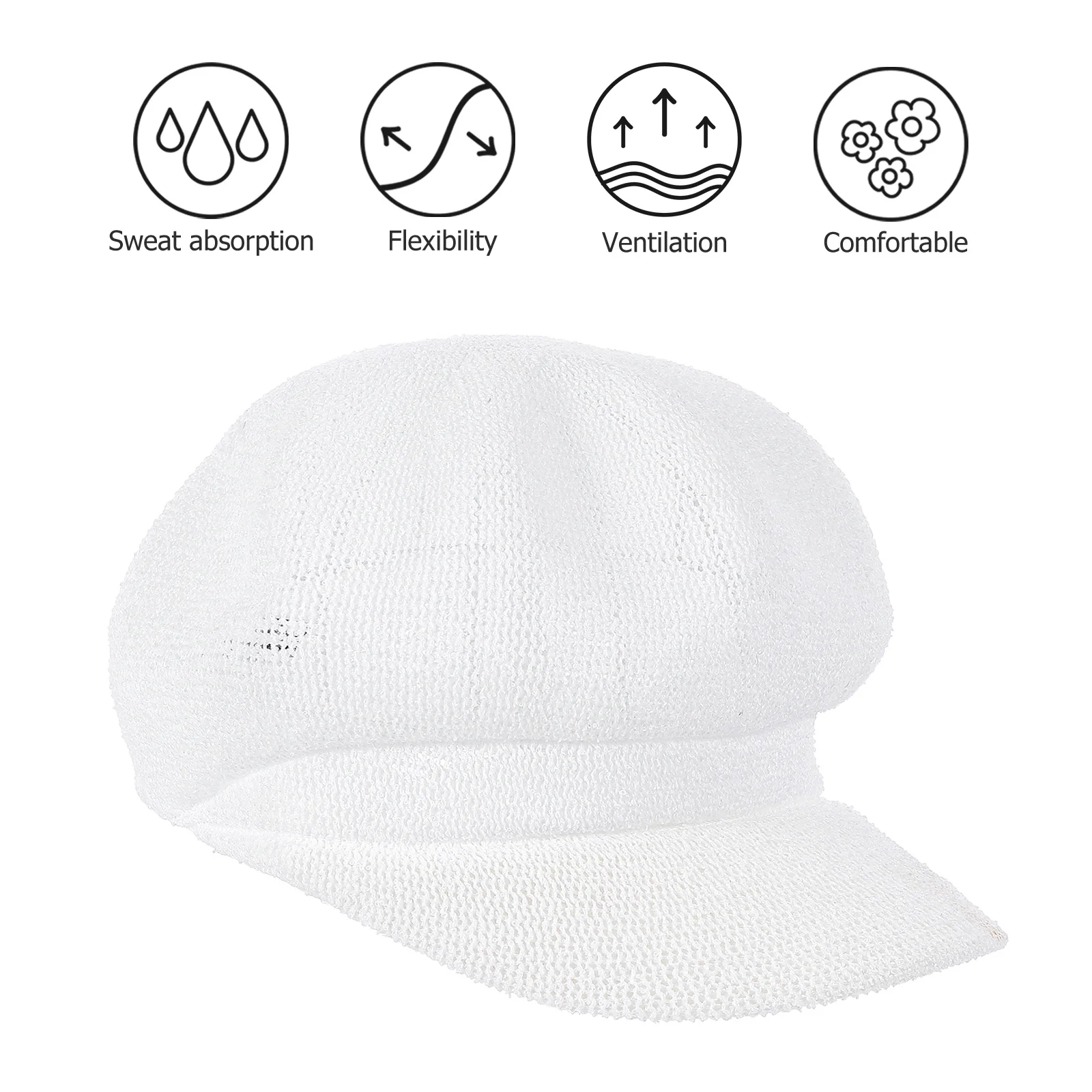 

Straw Sun Women Breathable Beach Cap Summer Straw Beret Hat Shade Woven Durable Outdoor Golf Fishing Camping Party Decor