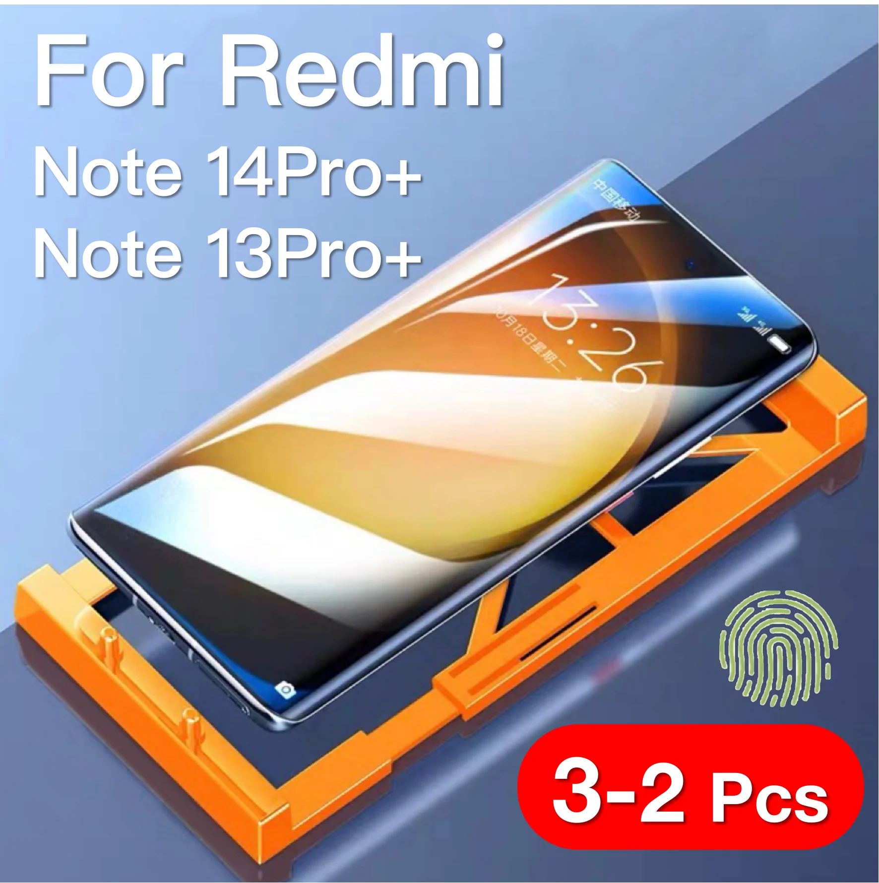 2-3Pcs For Redmi Note 14 13 Pro Plus Galaxy Explosion-proof Screen Protector Protective With Install Kit Not Tempered Glass