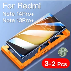 2-3Pcs For Redmi Note 15 14 13 Pro Plus Galaxy Explosion-proof Screen Protector Protective With Install Kit Not Tempered Glass