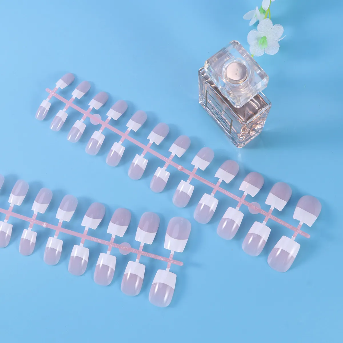 

240 шт. искусственных ногтей, розовые французские накладные ногти, дизайн с полным покрытием для самостоятельного дизайна ногтей на свадьбу, Хэллоуин, вечеринку, аксессуары для нейл-арта