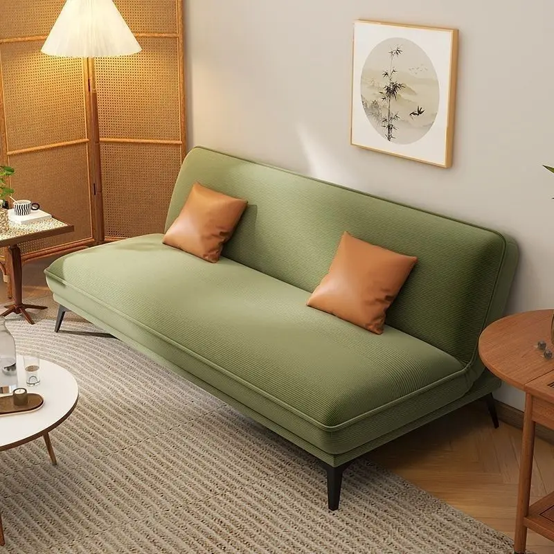 

European Aesthetic Living Room Sofas Designer Green Recliner Lazy Sofa Bed Sleeper Japanese Schlafsofa Bett Furniture Home