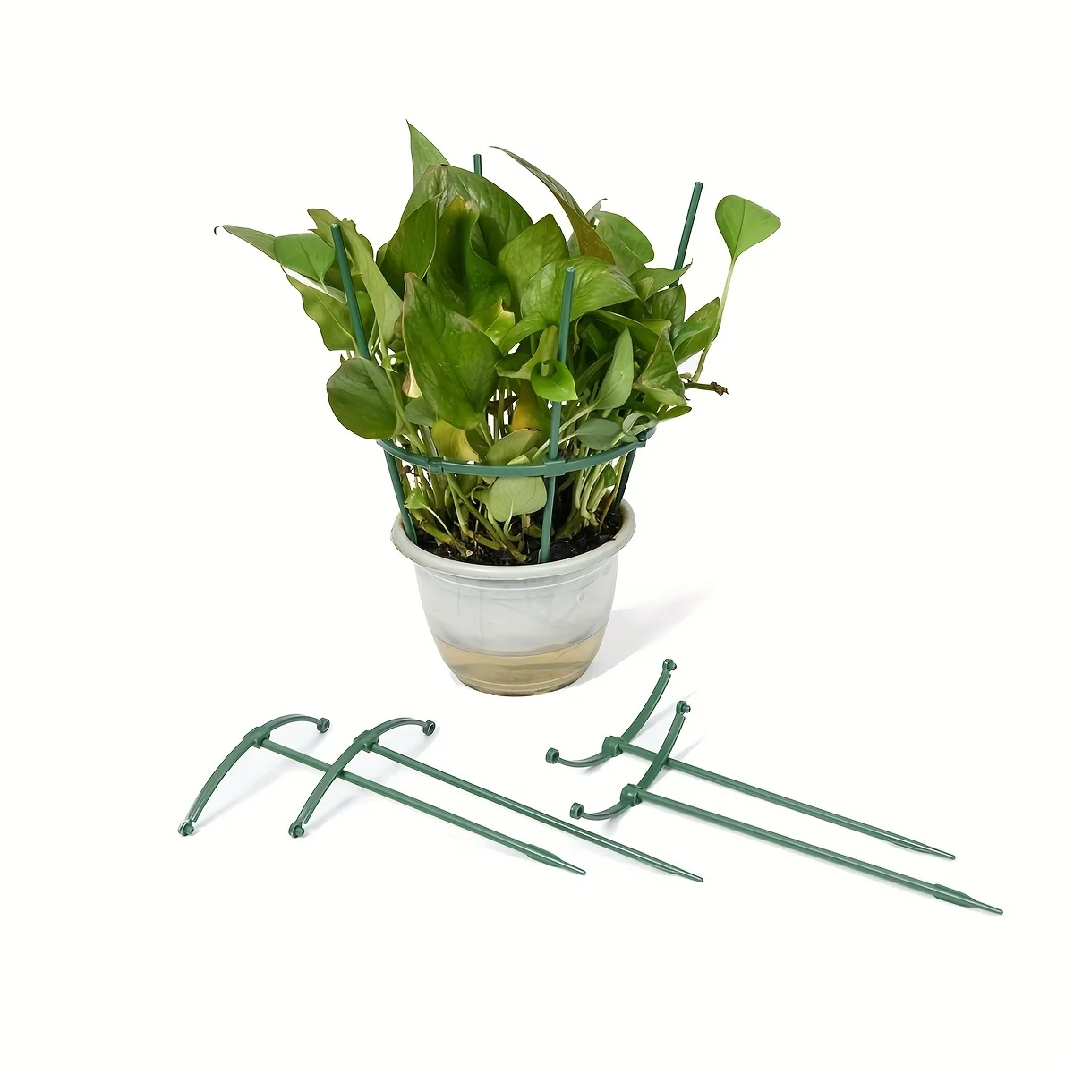 1 balcony potted plant flower rack support, succulent single-layer anti lodging and leaf protecting orchid flower rack support,