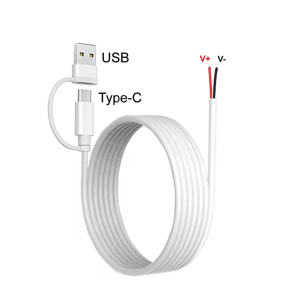 DIY USB C to 2 Pin Bare Wire Power Cable