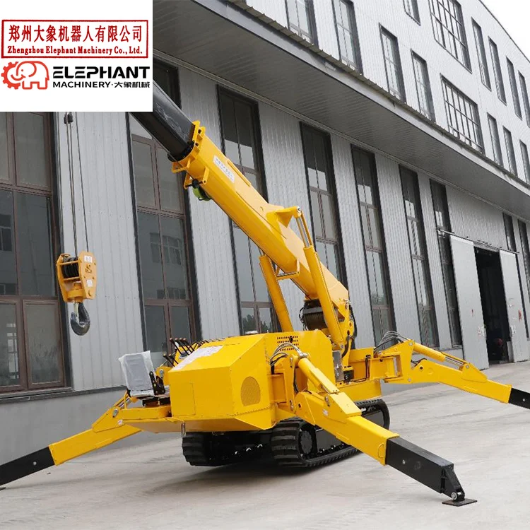 New Technology Arm Swing 3 Ton Mini Spider Crane