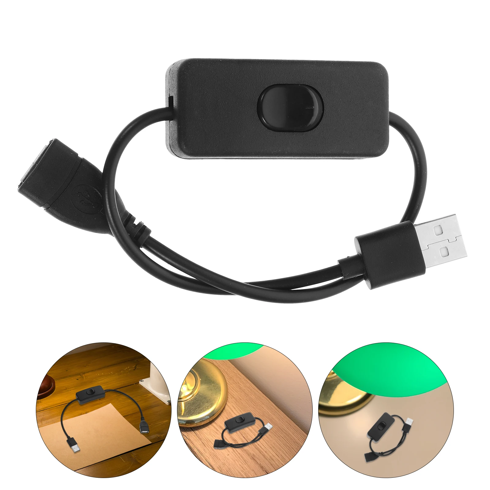 4 Stück Verlängerungskabel Netzkabel LED Switch Line USB mit Verlängerungskabel