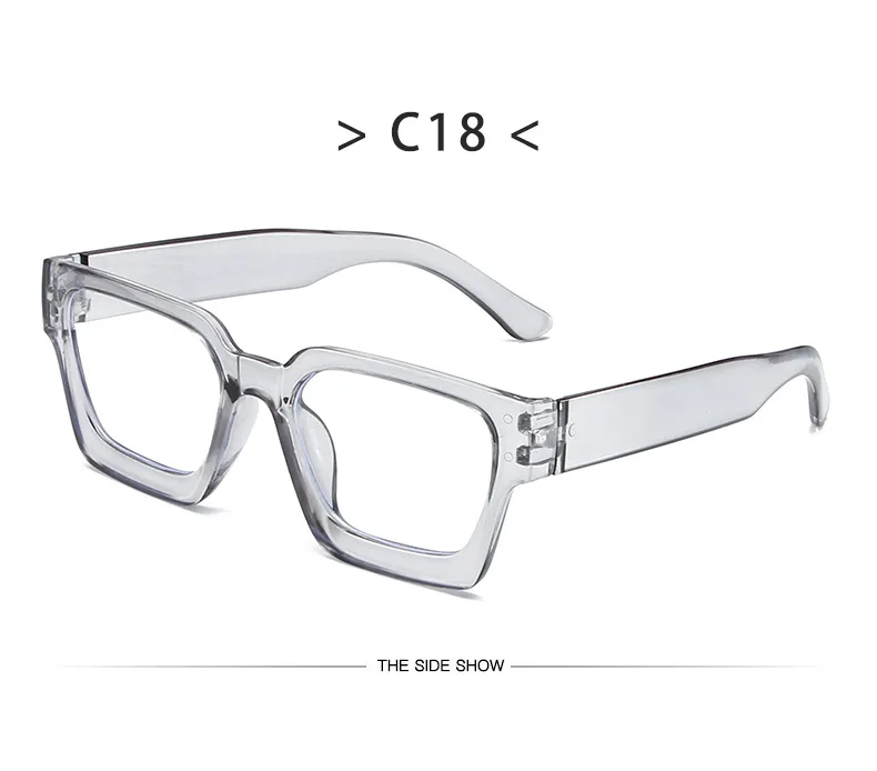 Neue Vintage-Sonnenbrille für Damen und Herren, Quadratischer PC-Rahmen, Marken-Designer Retro-Shades, Modische Sonnenbrille ﻿ für Männer – Detail 27