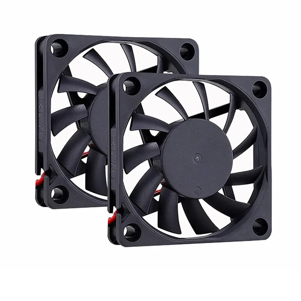 2-Pin 6010 60x60x10mm 60mm Slim Replacement DC 12V 24V Cooling Fan For DIY PC Computer Case Motherboard