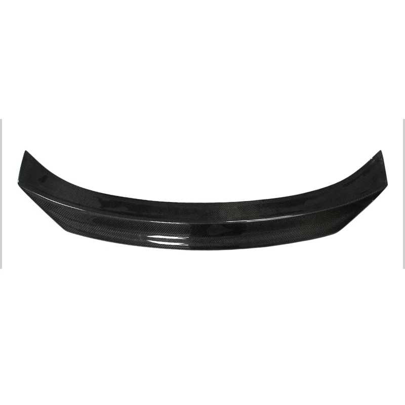 For Audi A7  Carbon Fiber R Style Rear Spoiler Trunk Wing 2011-2014 FRP Glossy black Forged carbon