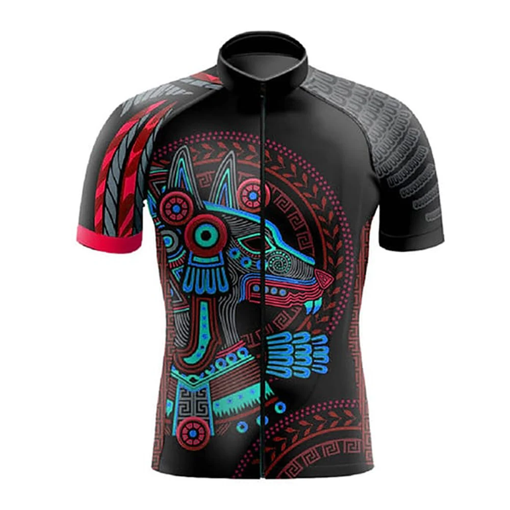 Men Short Sleeve Cycling Jersey Breathable Quick-Drying New BIke Clothing Mtb