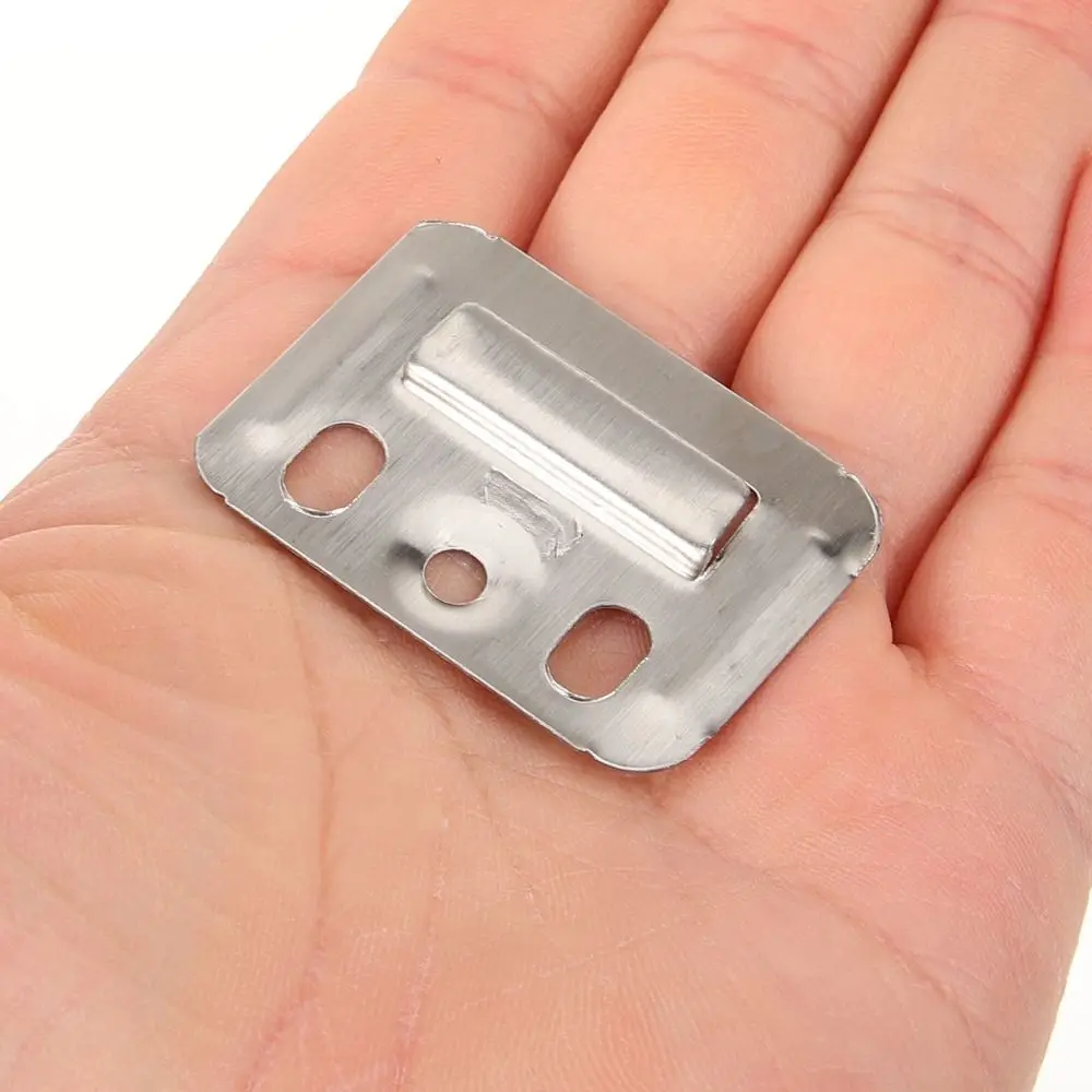 100Pcs Galvanized Steel Wall Panel Buckles Thickened Rust Resistant Wall Panel Clips Heavy Duty Integrated Design