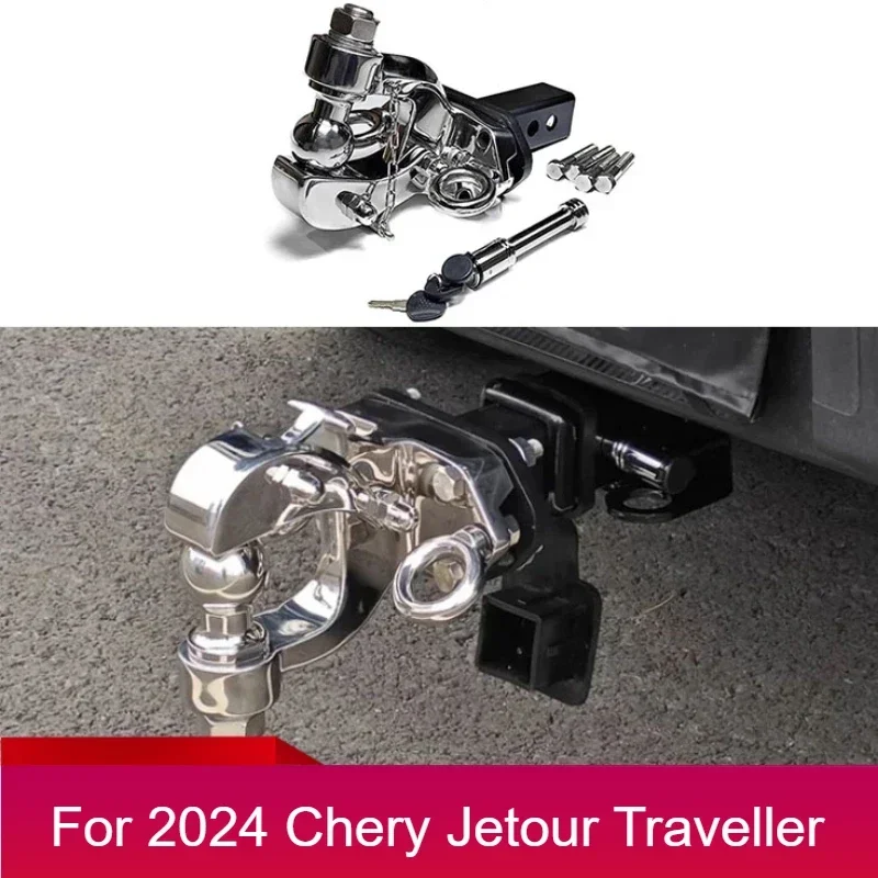 New！For cherryJetour Traveller T2 2023 2024 Jetour T2 Modified Off-road Vehicle Trailer Arm Hook Anti-collision Trailer Bar