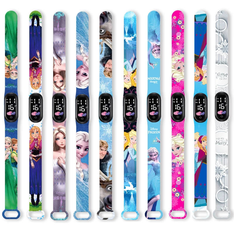 

Disney Children's Watch Anime LED Electronic Waterproof Sports Bracelet Watch kids gifts