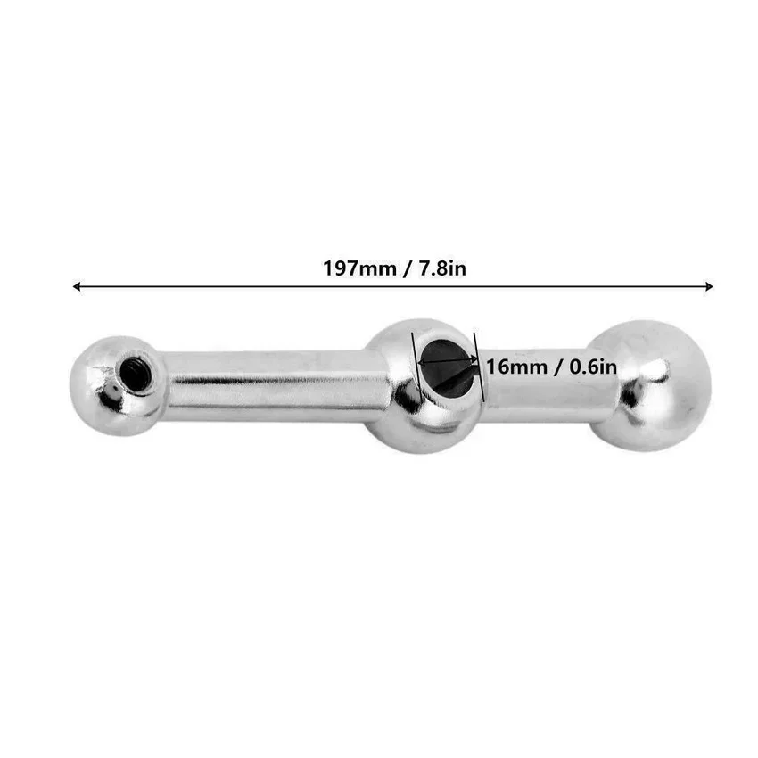 1PC CNC Three Ball Milling Machine Ball Crank Handle Stainless Steel